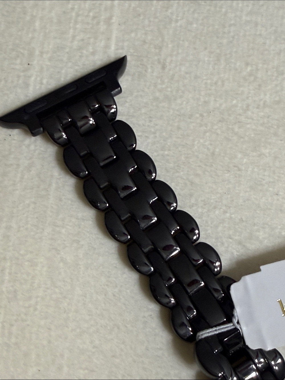 Kate Spade Black Metal Link Apple Watch Band 38mm View 3